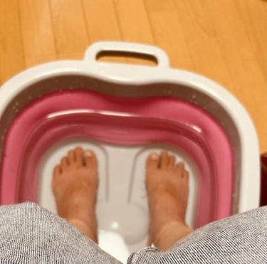 冬の足湯ー温める、というより刺激